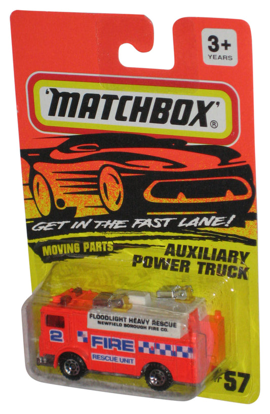 Matchbox Get In The Fast Lane (1994) Orange Auxiliary Power Truck #57
