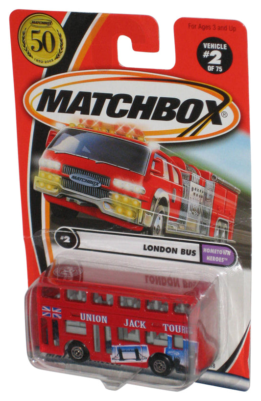 Matchbox Hometown Heroes (2001) Red Union Jack Tours London Toy Bus 2/75