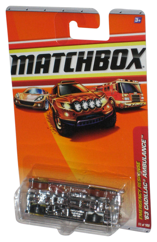 Matchbox Emergency Response (2009) '63 Cadillac Ambulance Toy #55/100