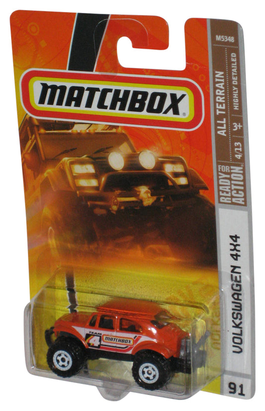 Matchbox All Terrain 4/13 (2008) Orange Volkswagen 4x4 Toy Vehicle #91