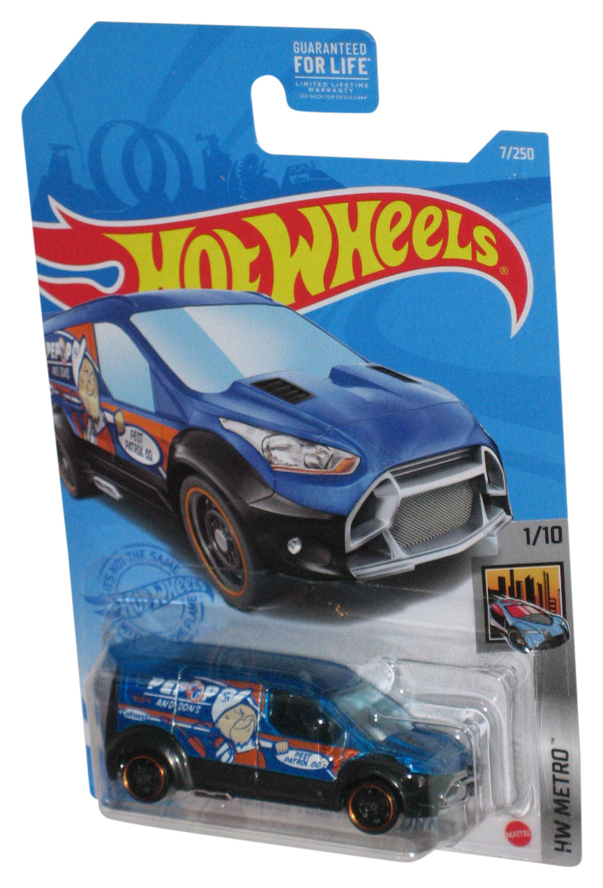 Hot Wheels HW Metro 1/10 (2020) Ford Transit Connect Blue Toy Car 7/250