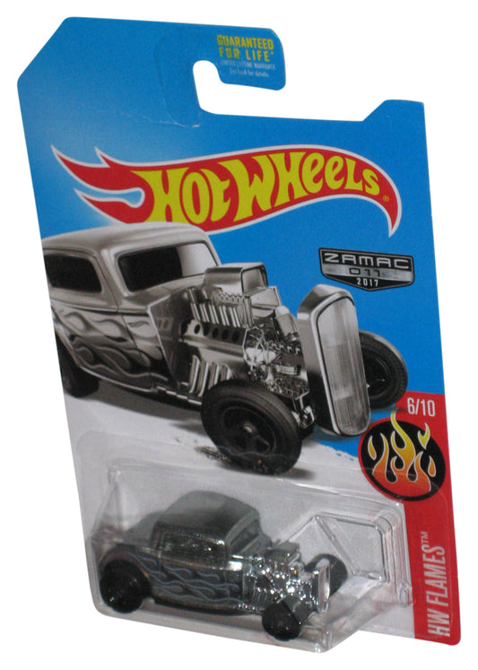 Hot Wheels HW Flames 6/10 Zamac (2017) Silver '32 Ford Toy Car #011