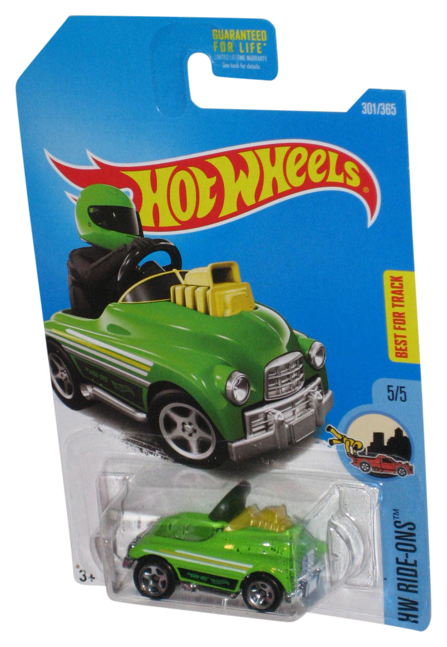 Hot Wheels HW Ride-Ons 5/5 (2015) Green Pedal Driver Toy Car #301/365