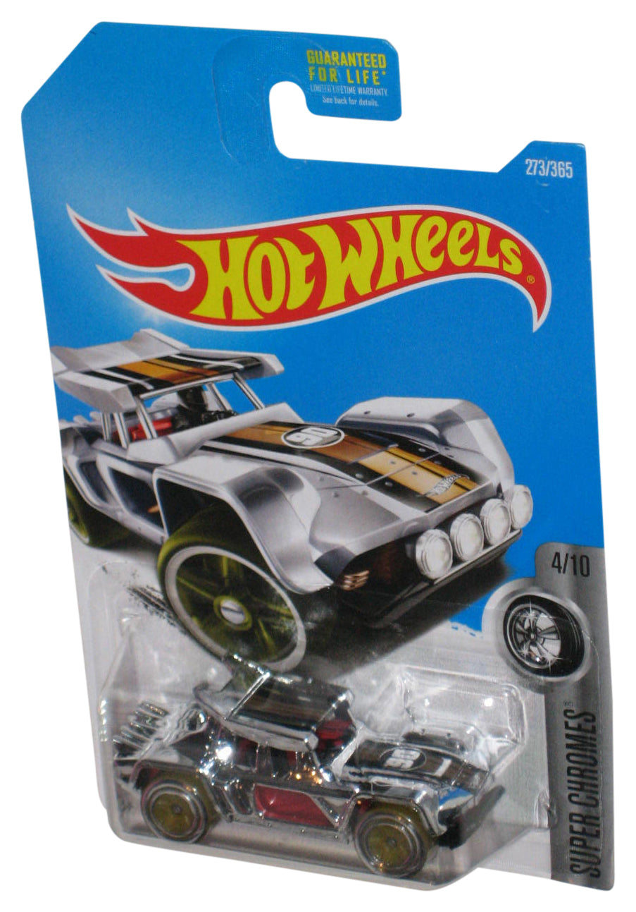 Hot Wheels Super Chromes 4/10 (2015) Silver Bull Whip Toy Car 273/365