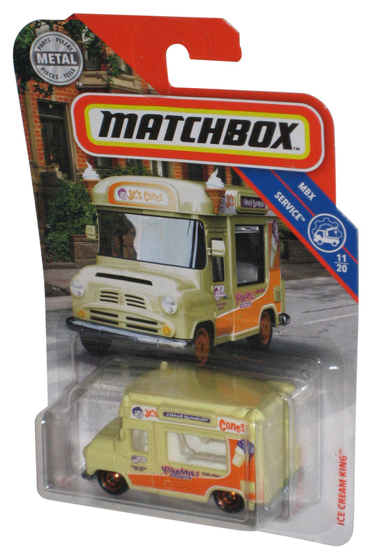Matchbox MBX Service 11/20 (2019) Yellow Ice Cream King Toy Truck #98/100