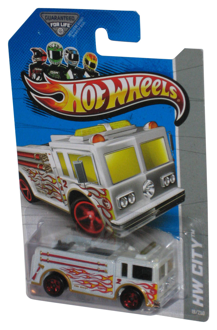 Hot Wheels HW City (2012) Mattel White Fire-Eater Toy Truck 19/250