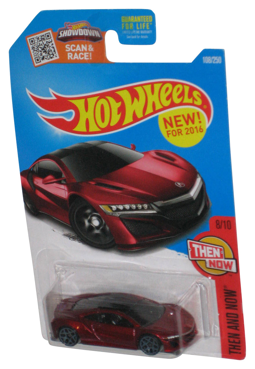 Hot Wheels Then And Now 8/10 (2016) Red '17 Acura NSX Toy Car 108/250