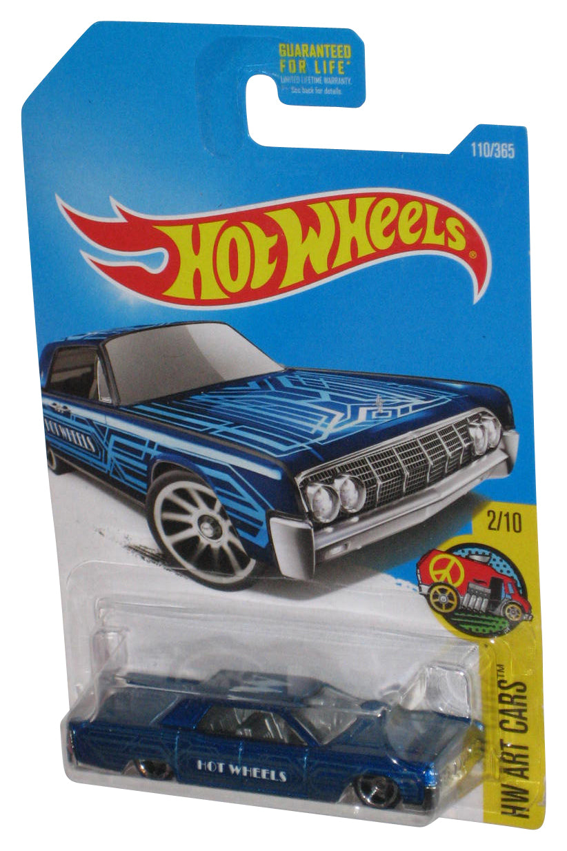 Hot Wheels HW Art 2/10 (2015) Blue '64 Lincoln Continental Toy Car 110/365