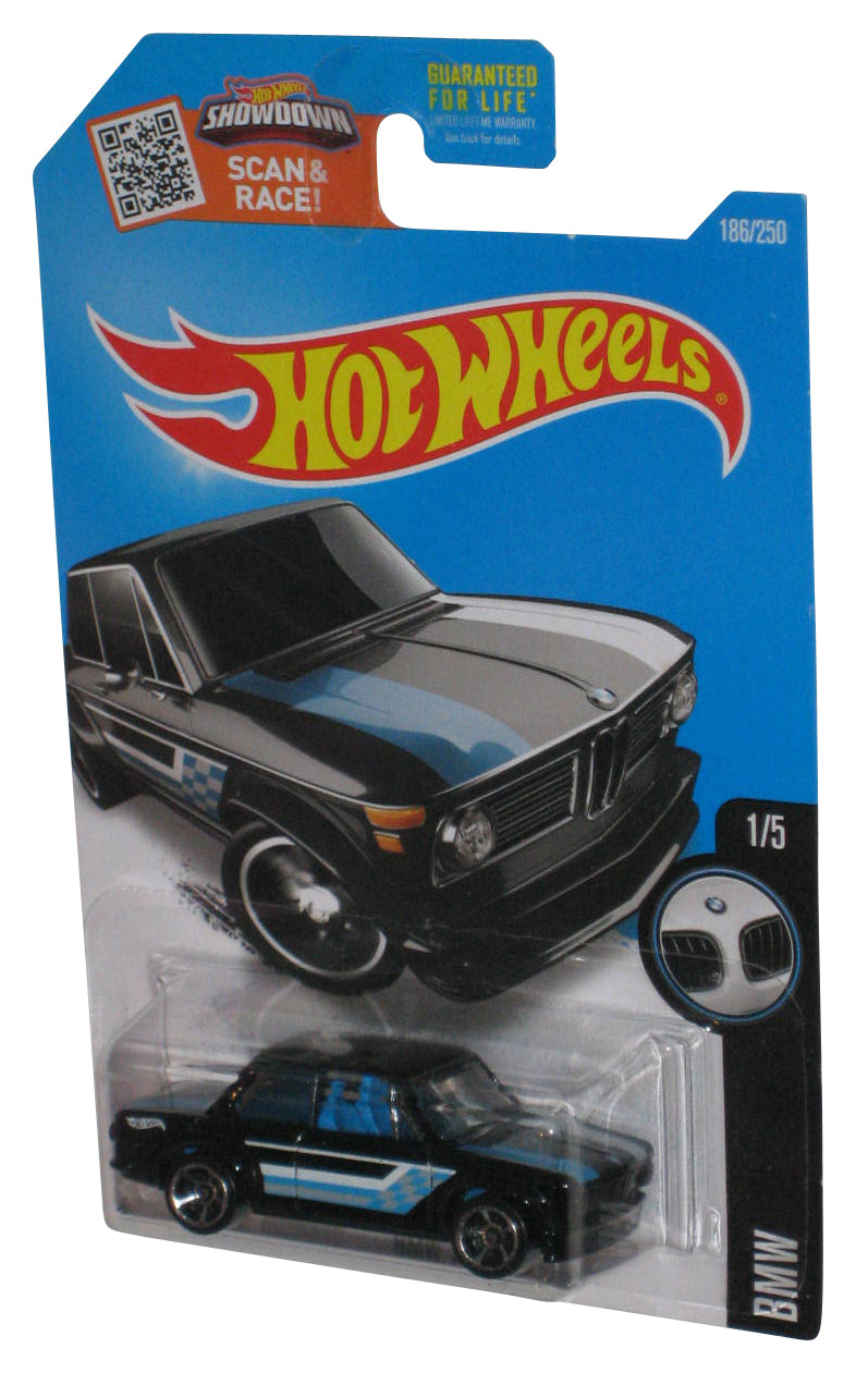 Hot Wheels BMW 1/5 2002 Mattel Black Die-Cast Toy Car 186/250