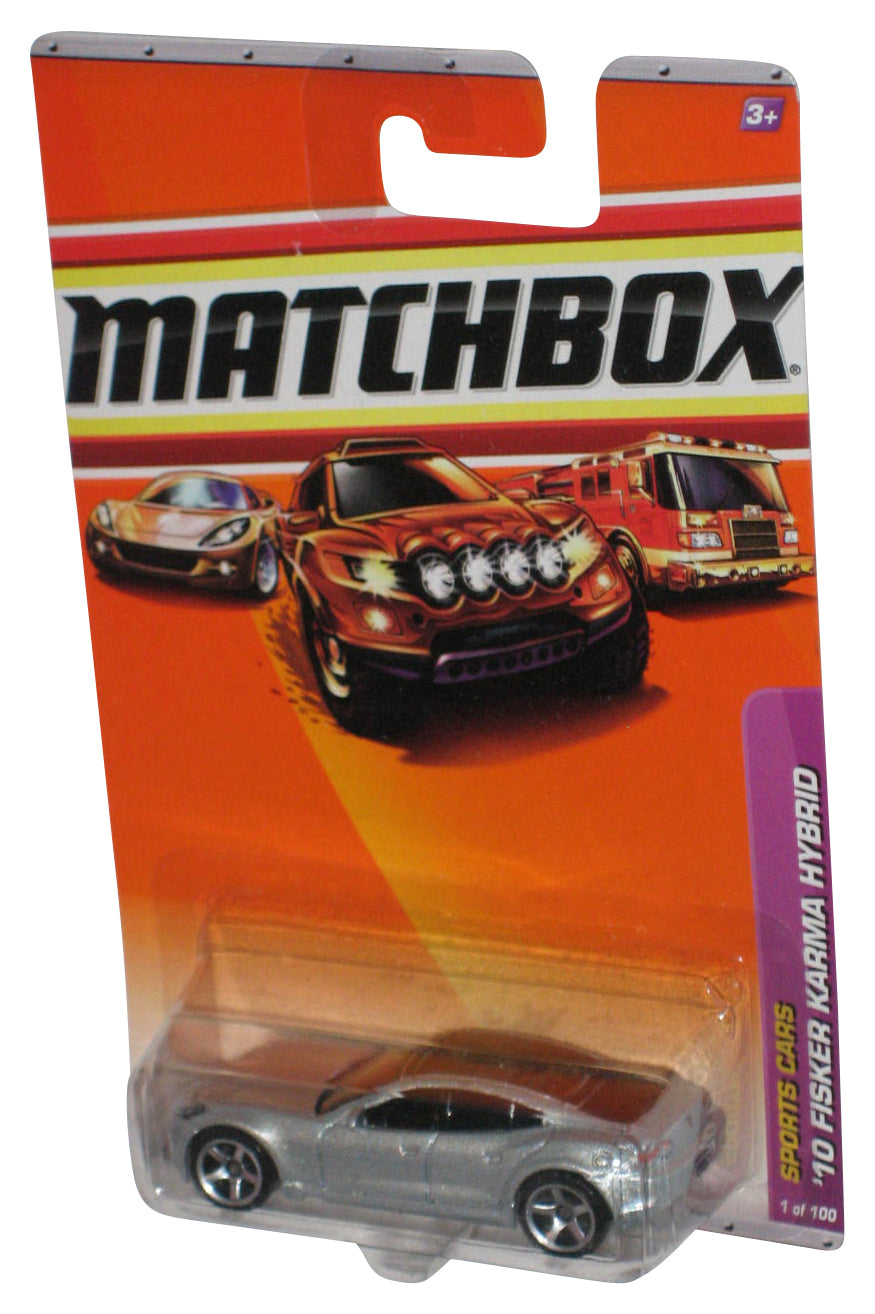 Matchbox Sports Cars (2010) Silver '10 Fisker Karma Hybrid Toy Car 1/100