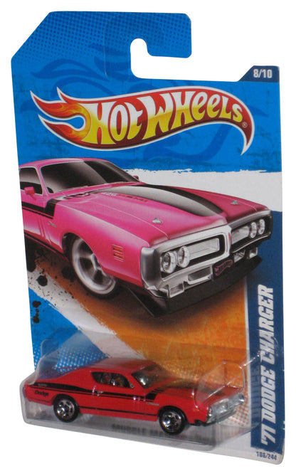 Hot Wheels Muscle Mania (2010) Pink '71 Dodge Charger Toy Car 108/244