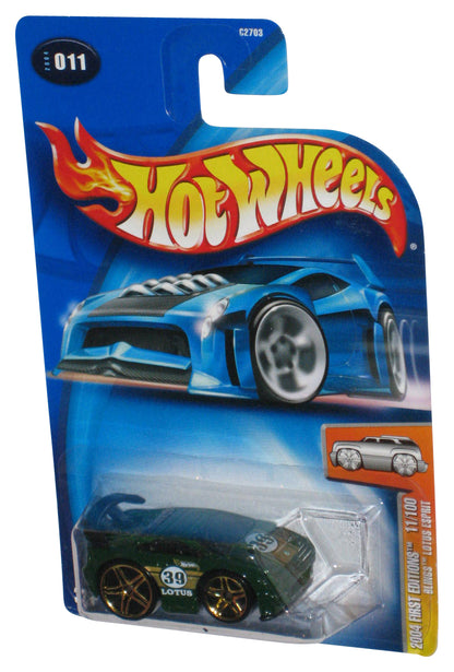 Hot Wheels 2004 First Editions 11/100 (2004) Black Blings Lotus Esprit Green Car #011
