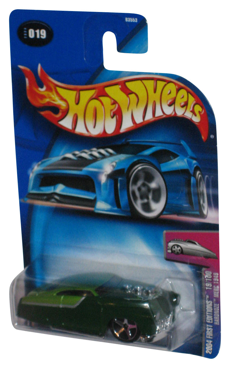 Hot Wheels 2004 First Editions 19/100 (2004) Green Hardnoze Merc 1949 Toy Car #019