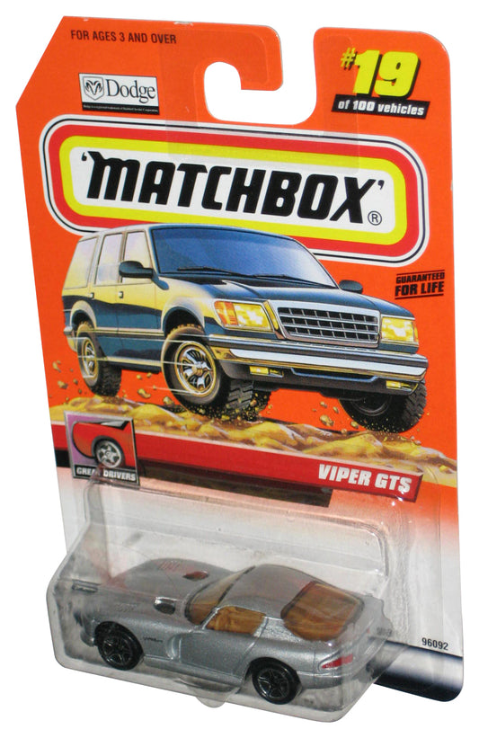 Matchbox Great Drivers (1999) Silver Viper GTS Toy Car #19/100