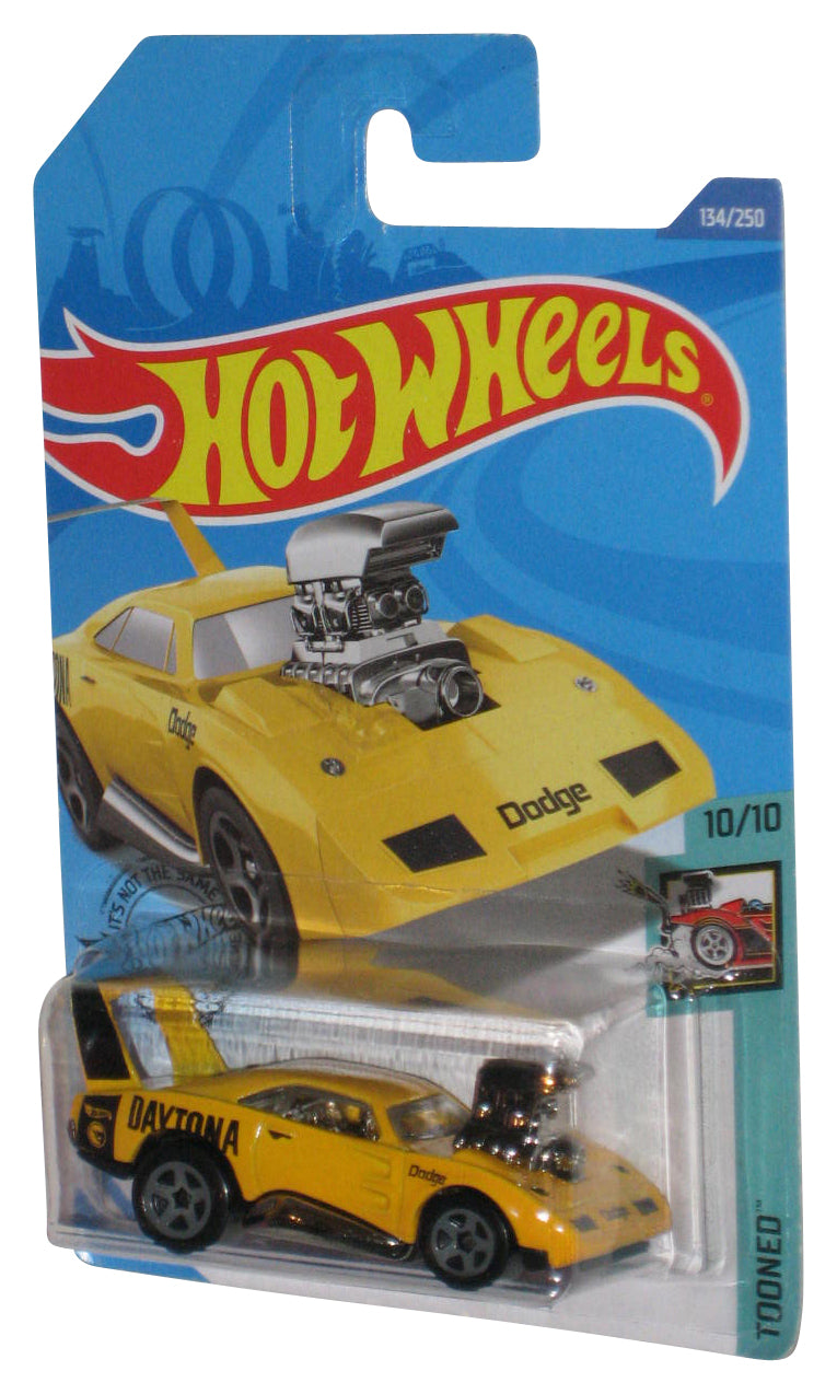Hot Wheels Tooned 10/10 (2017) Yellow Dodge Charger Daytona Car 134/250
