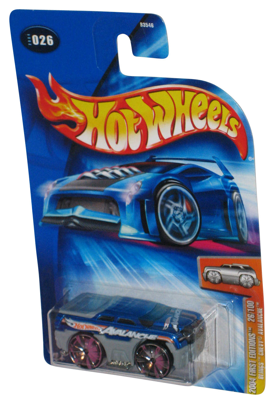 Hot Wheels 2004 First Editions 26/100 (2004) Blings Chevy Avalanche Toy Car #026