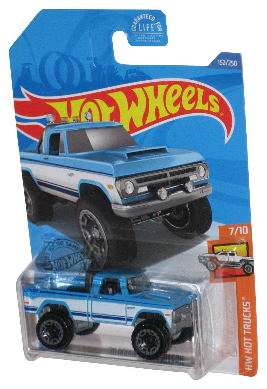 Hot Wheels HW Hot Trucks 7/10 (2017) Blue '70 Dodge Power Wagon Toy 152/250