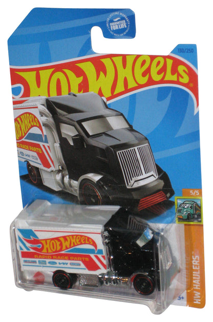Hot Wheels HW Haulers 5/5 (2021) White & Black Hiway Hauler 2 Toy Truck 130/250