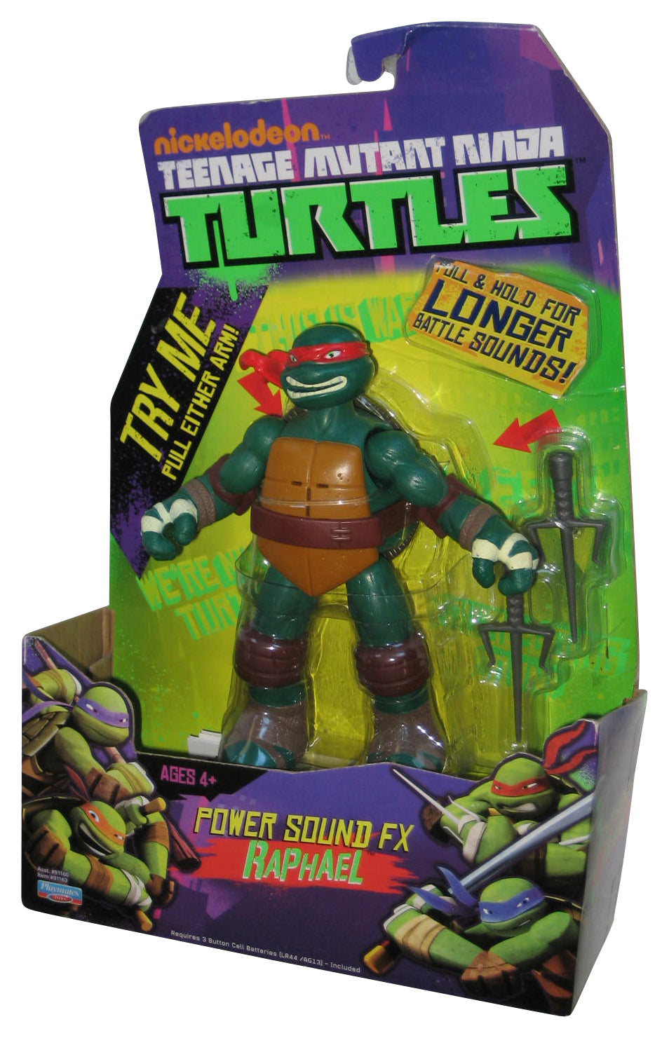 Teenage Mutant Ninja Turtles TMNT (2012) Raphael Power Sound FX Figure - (Sound Does NOT work)