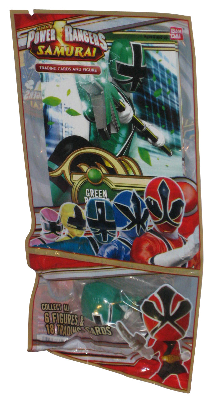 Power Rangers Samurai Green (2011) Bandai Mini Figure w/ Trading Card