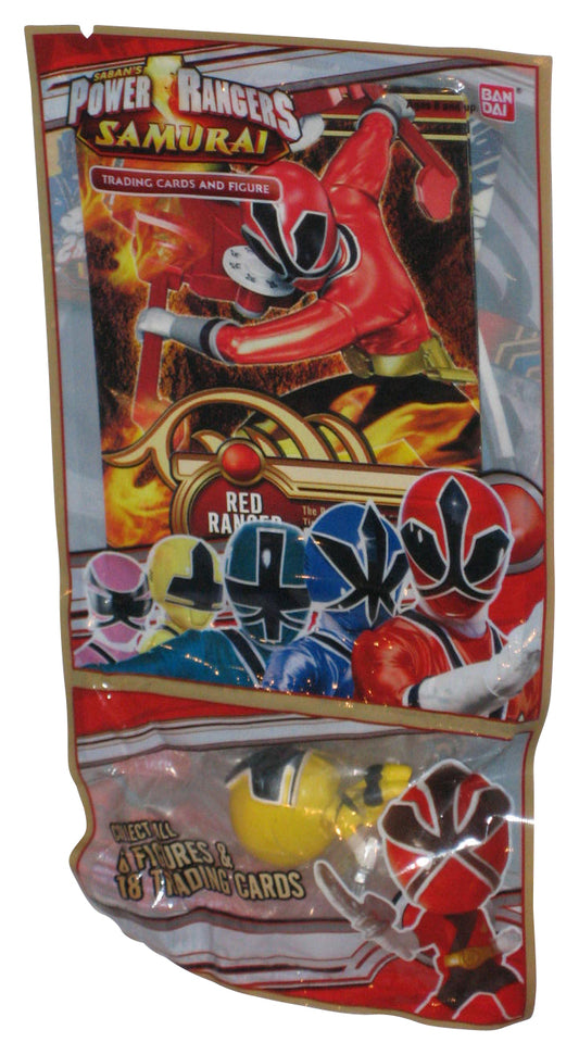 Power Rangers Samurai Yellow (2011) Bandai Mini Figure w/ Trading Card