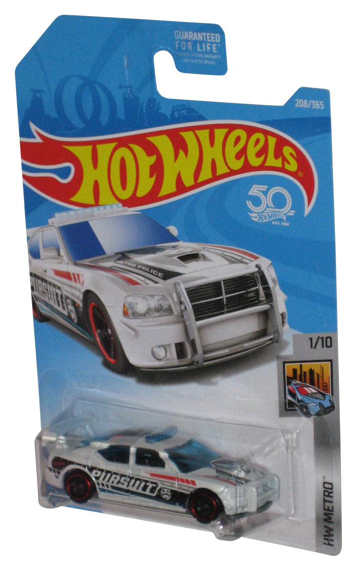 Hot Wheels HW Metro 1/10 (2017) White Dodge Charger Drift Car 208/365