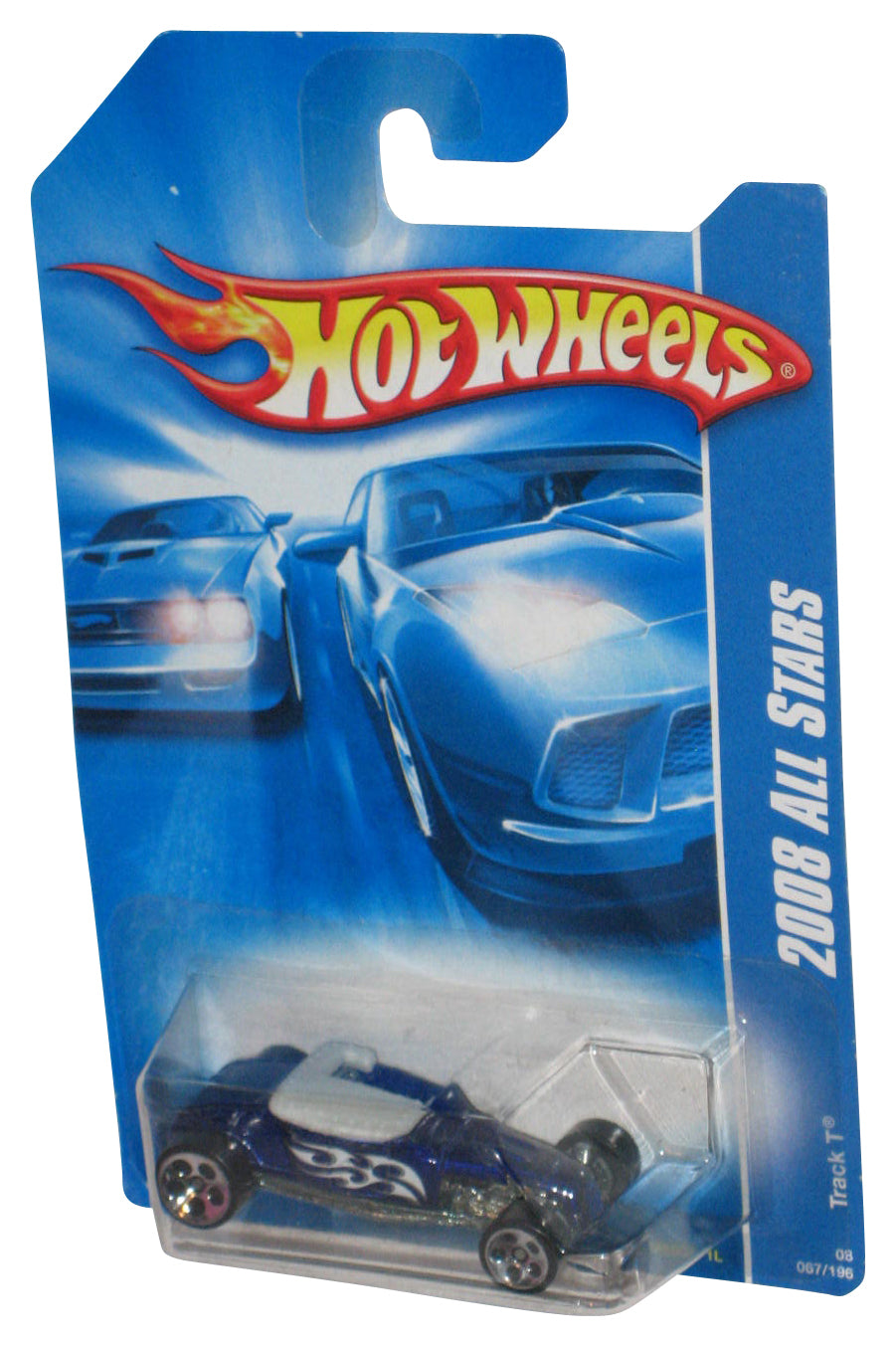 Hot Wheels 2008 All Stars Blue Track T Die-Cast Toy Car 067/196