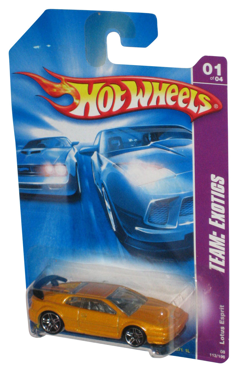 Hot Wheels Team Exotics (2007) Yellow Lotus Esprit Toy Car 113/196