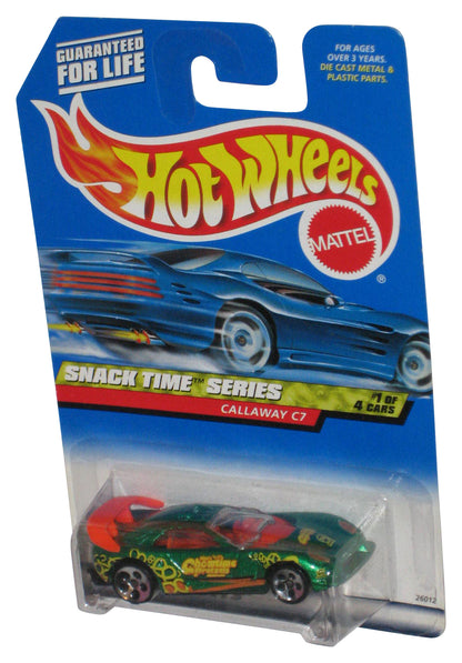 Hot Wheels Snack Time Series (1999) Chowtime Pretzels Green Toy Car 1/4