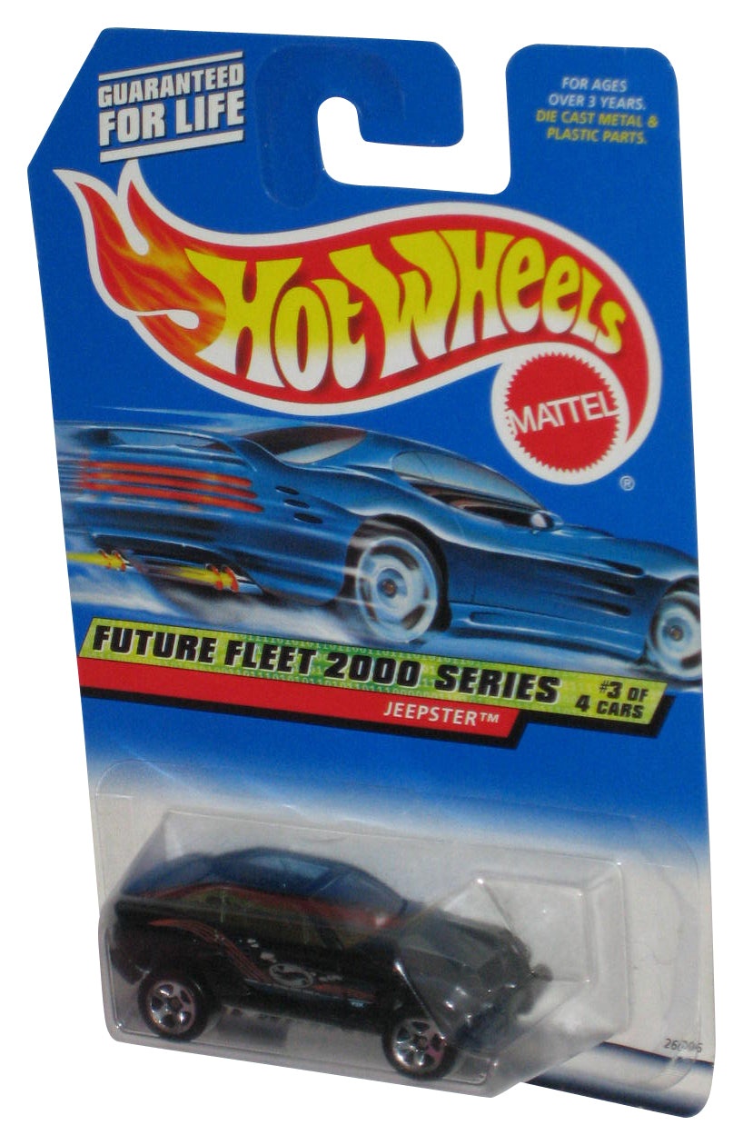 Hot Wheels Future Fleet 3/4 2000 Series Jeepster Black Toy Car #003