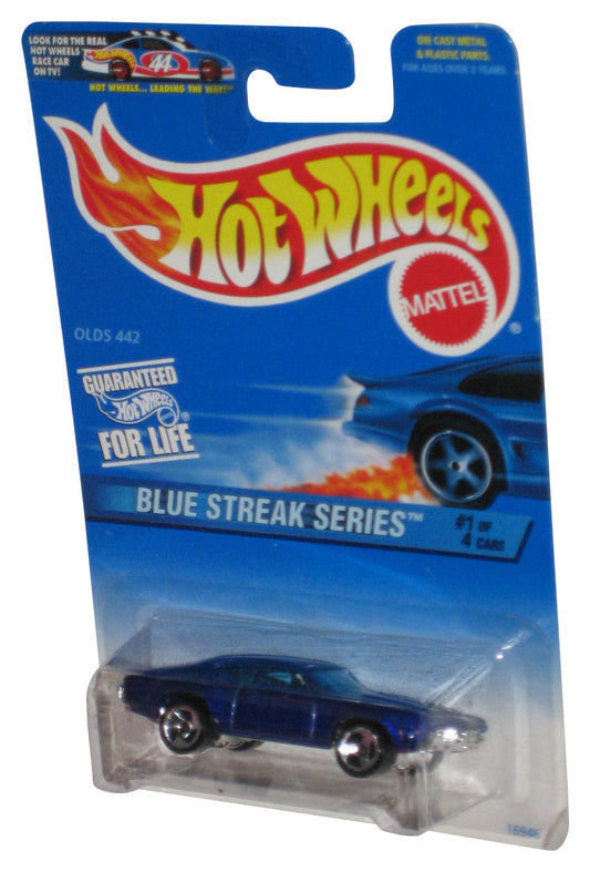 Hot Wheels Blue Streak Series 1/4 (1996) Mattel Olds 442 Toy Car #573