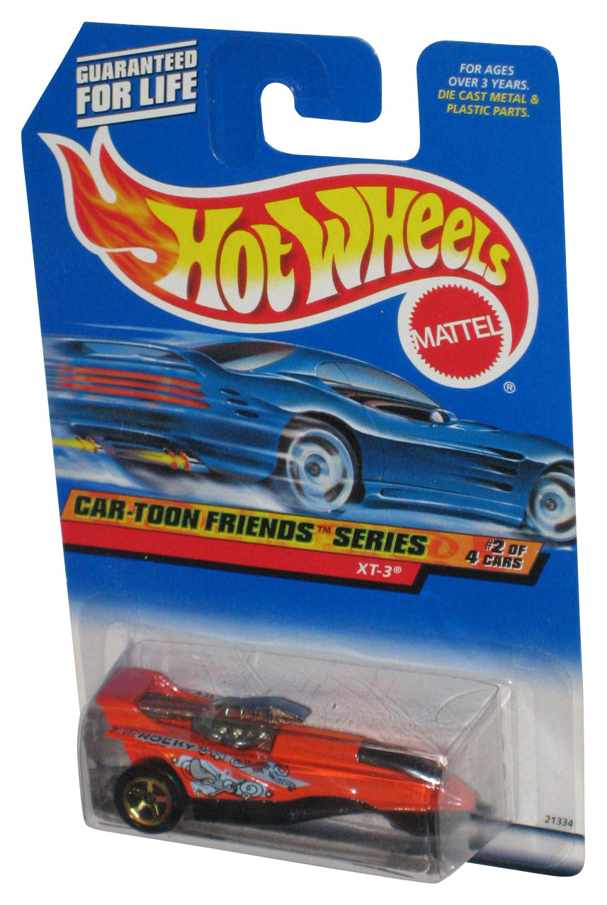Hot Wheels Car-Toon Friends Series 2/4 (1998) Mattel Orange XT-3 Toy Car #986