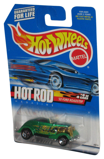 Hot Wheels Hot Rod Magazine (2000) Green '33 Ford Roadster Toy Car #008