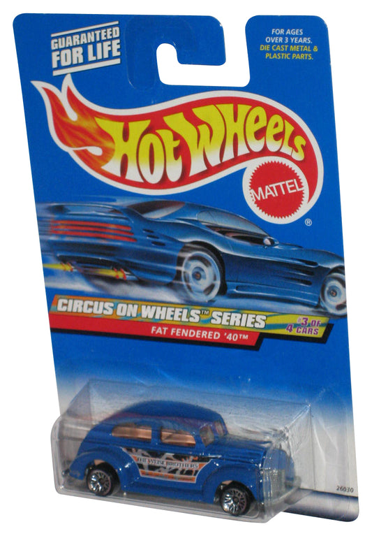 Hot Wheels Circus On Wheels Series (2000) Blue Fat Fendered '40 Toy Car #027