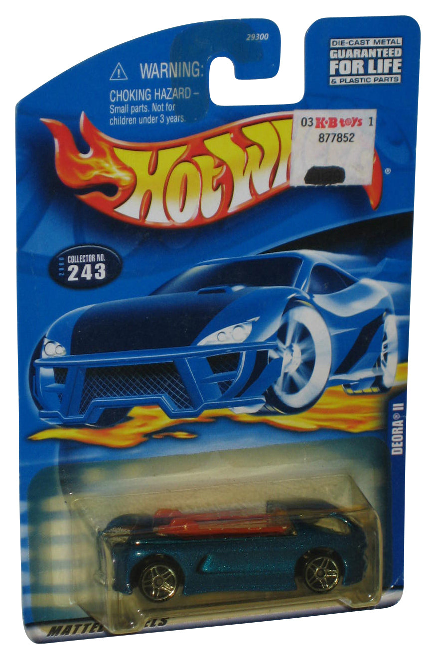 Hot Wheels Blue Deora II (2000) Mattel Die-Cast Toy Car #243