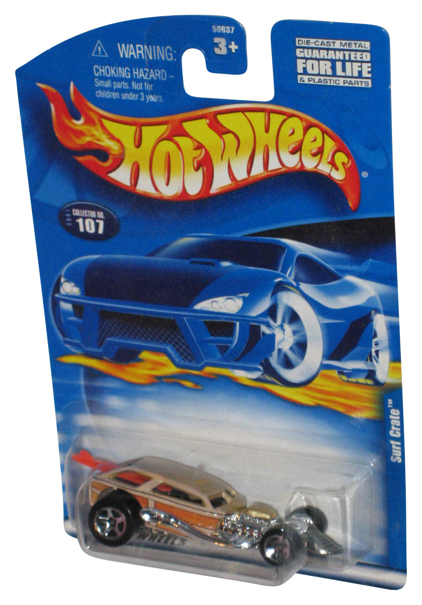 Hot Wheels Surf Crate (2001) Mattel Beige Die-Cast Toy Car #107