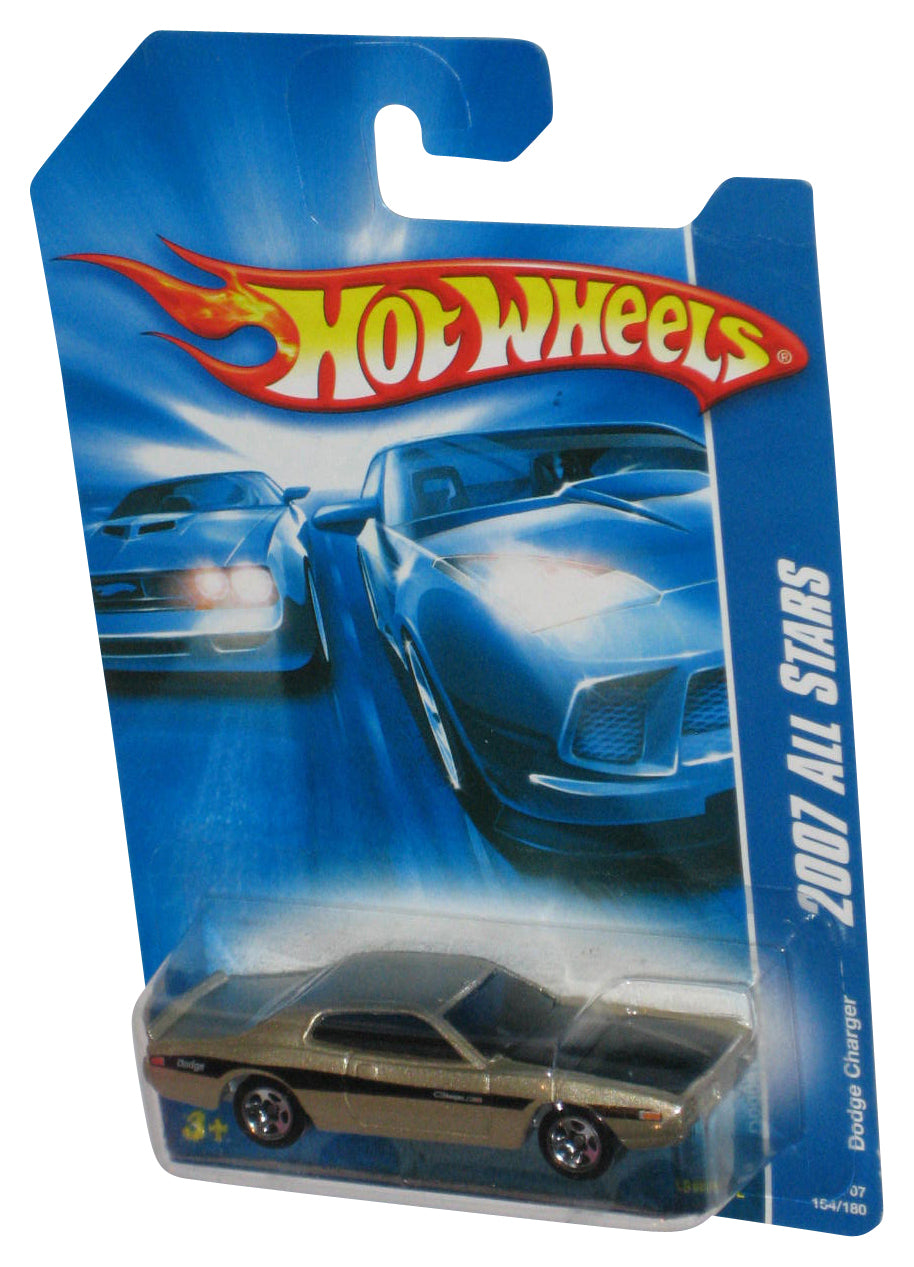 Hot Wheels 2007 All Stars Gold Dodge Charger Die-Cast Toy Car 154/180