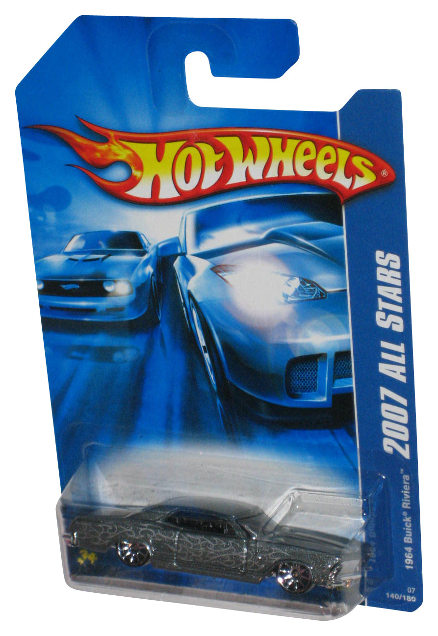Hot Wheels 2007 All Stars Silver 1964 Buick Riviera Toy Car 140/180