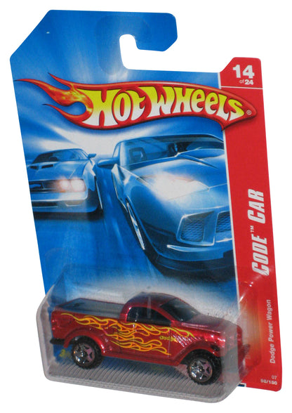 Hot Wheels Code Car 14/24 (2006) Red Dodge Power Wagon Toy Truck 98/180