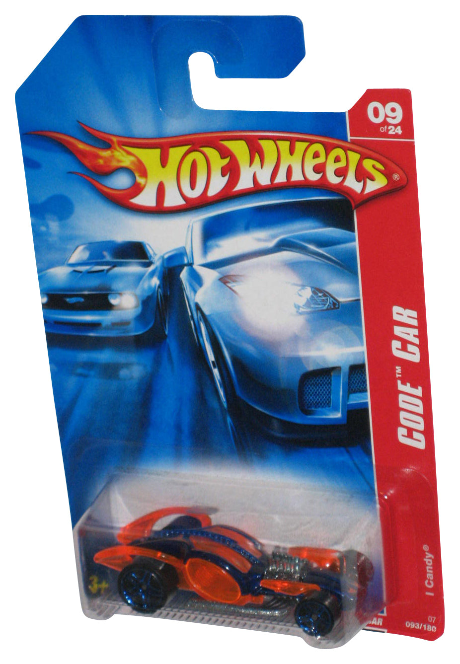 Hot Wheels Code Car 9/24 (2006) Blue & Orange I Candy Toy Car 093/180