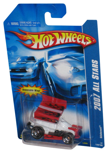 Hot Wheels 2007 All Stars (2006) Red & White Slideout Toy Car w/ Removable Wing