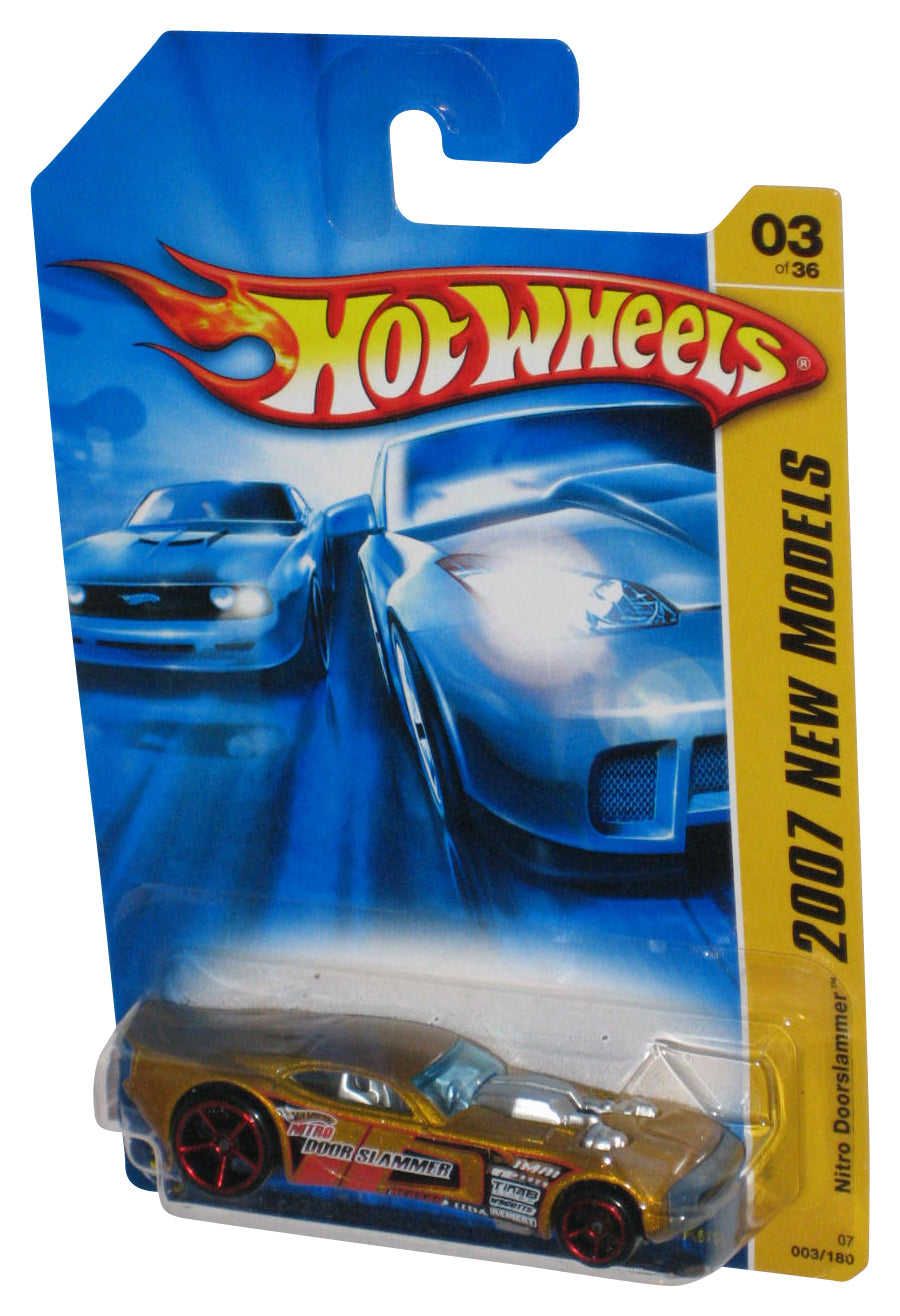 Hot Wheels 2007 New Models 3/36 Gold Nitro Doorslammer Toy Car 003/180 