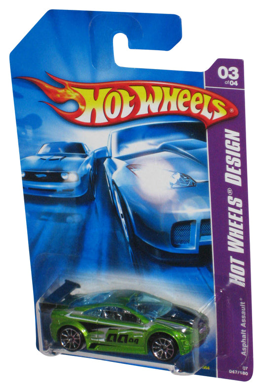 Hot Wheels Design 3/4 (2006) Green Asphalt Assault Toy Car 047/180