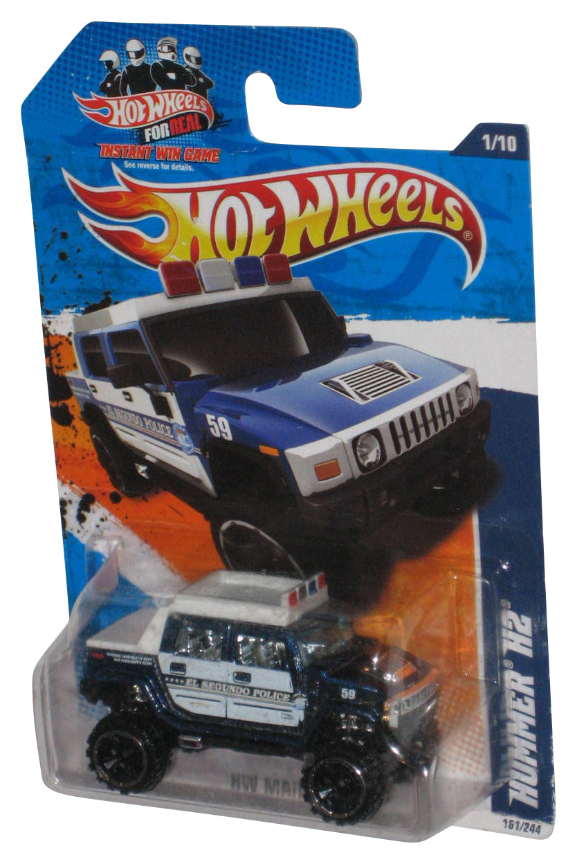 Hot Wheels HW Main Street 1/10 (2010) Hummer H2 Blue & White Toy 161/244