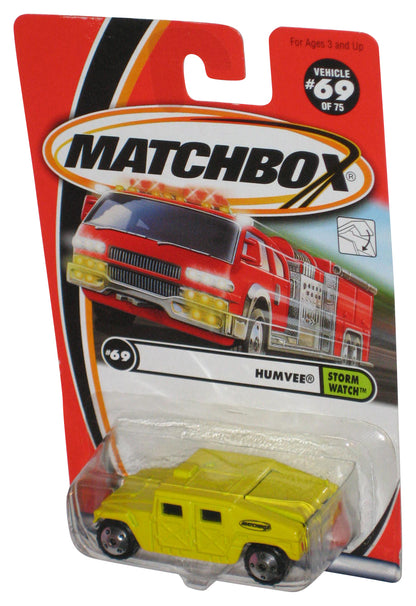 Matchbox Storm Watch (2000) Yellow Humvee Toy Vehicle #69/75