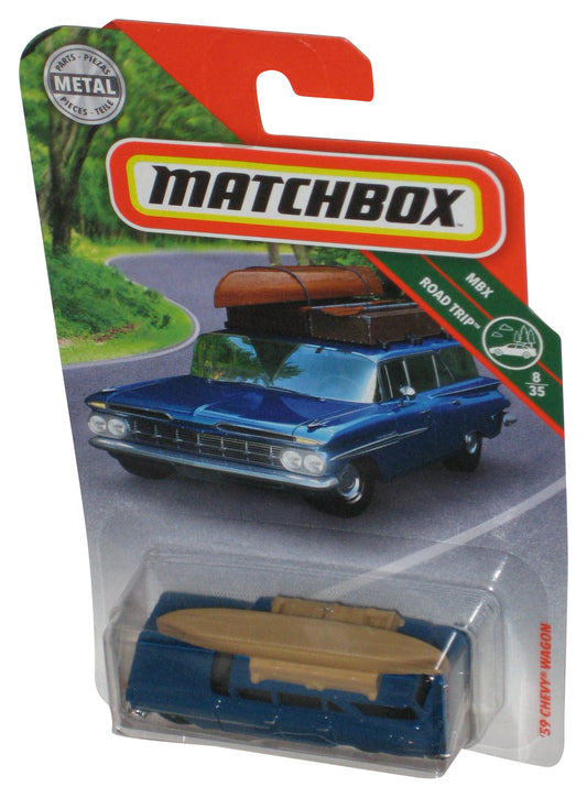 Matchbox MBX Road Trip 8/35 (2018) Blue '59 Chevy Wagon Toy 10/125