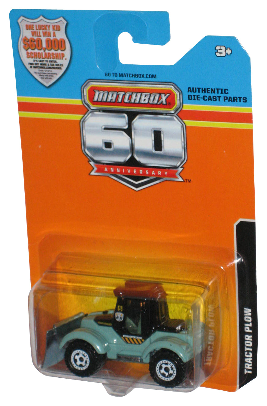 Matchbox 60th Anniversary (2012) Mattel Green Tractor Plow Construction Toy