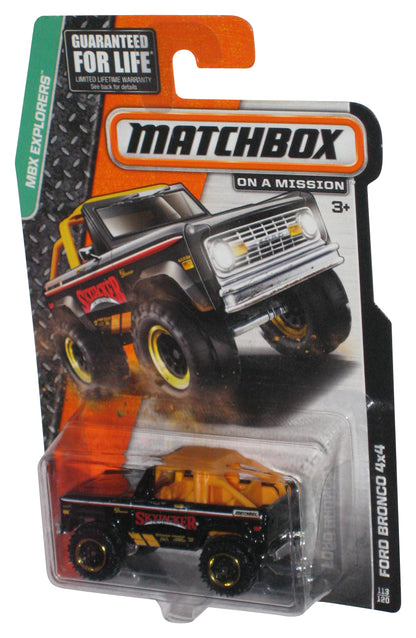 Matchbox MBX Explorers (2014) Black Skyjacker Ford Bronco 4x4 Toy 113/120
