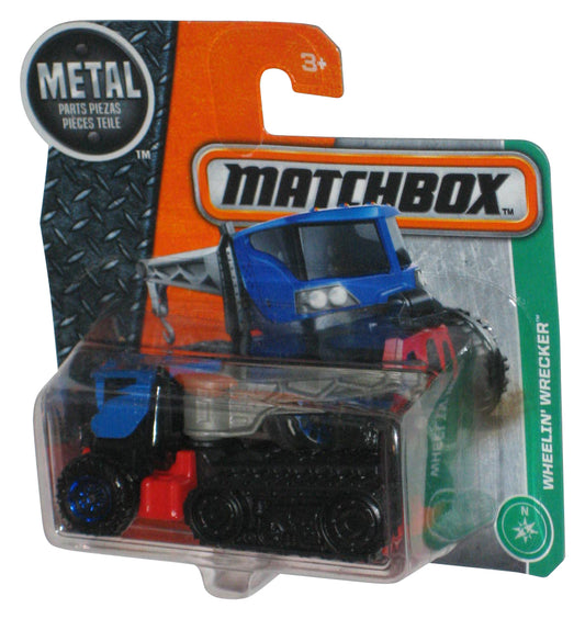 Matchbox Metal (2016) Wheelin' Wrecker Blue Red Black Toy Pick Up Truck 99/125 - (Short Card)