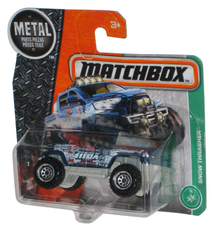 Matchbox Metal (2016) Snow Thrasher Blue Toy Truck 55/125 - (Short Card)